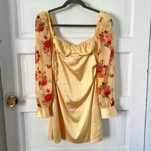 DANIELLE BERNSTEIN (WE WORE WHAT) puff sleeve dress - SMALL